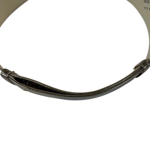 Vintage 90s ART Gold Chain Link Belt Silver Wide Adjustable Hook 29–35” - Picture 9 of 10